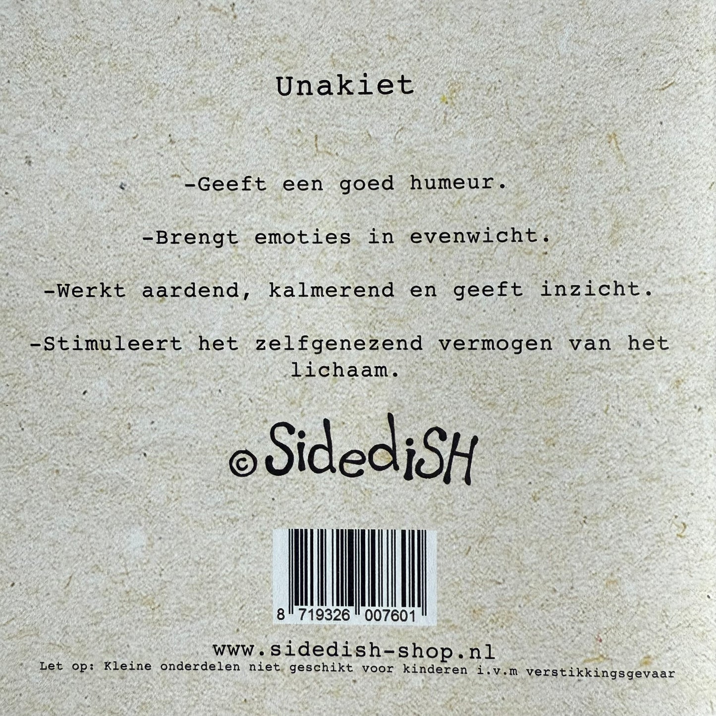 Wenskaart steentje vol genezende kracht