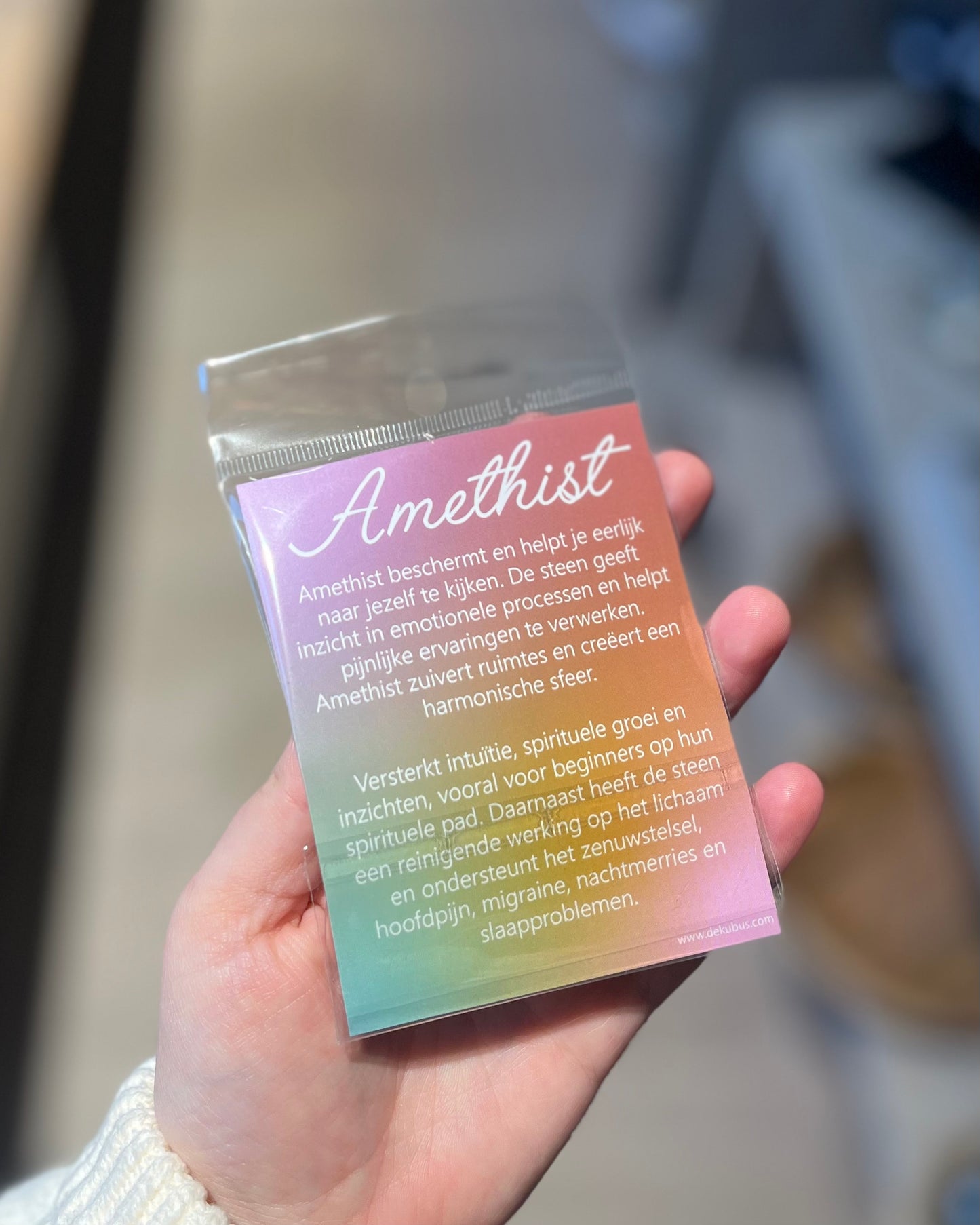 Giftsetje engel Amethist