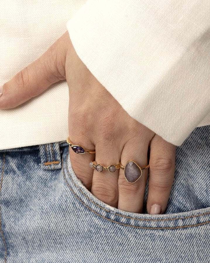 Amethist ring goud