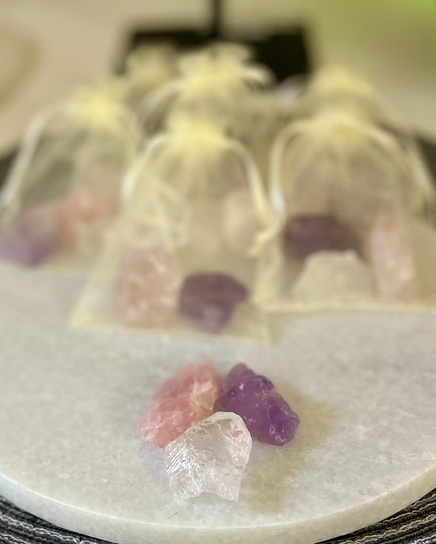 Bag of golden triangle raw chunks