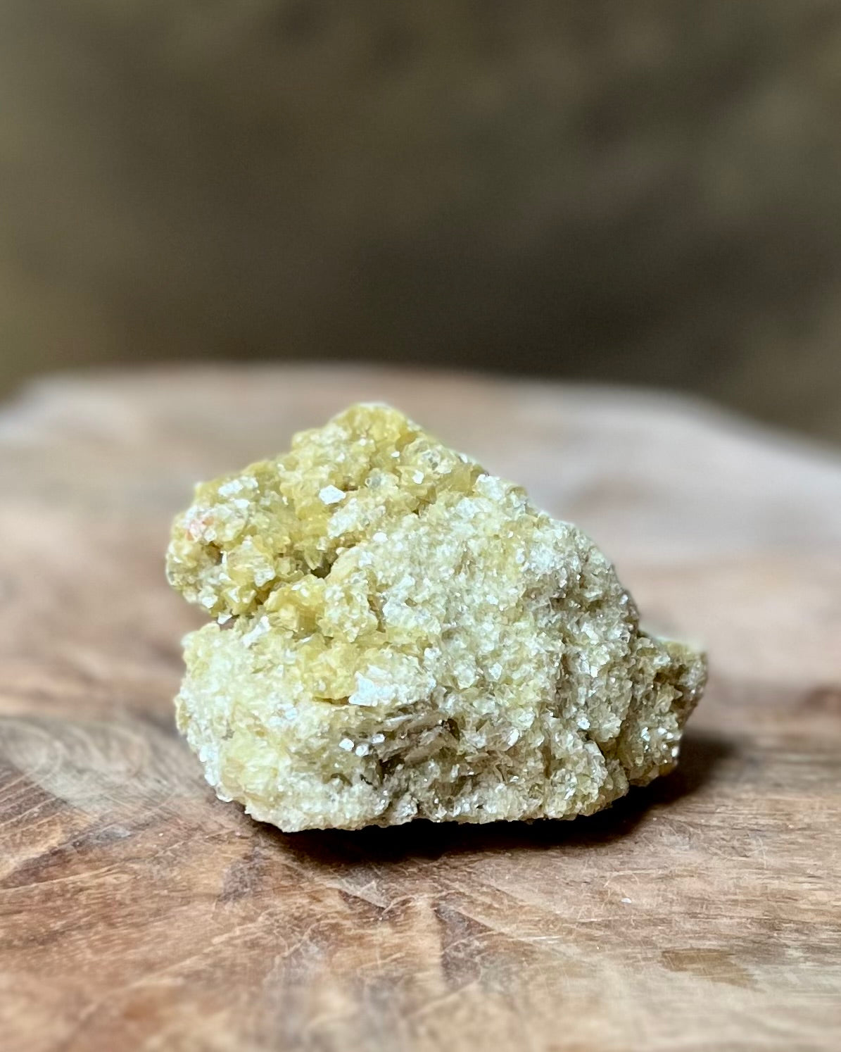Gele Muscoviet (Mica) ruw stuk