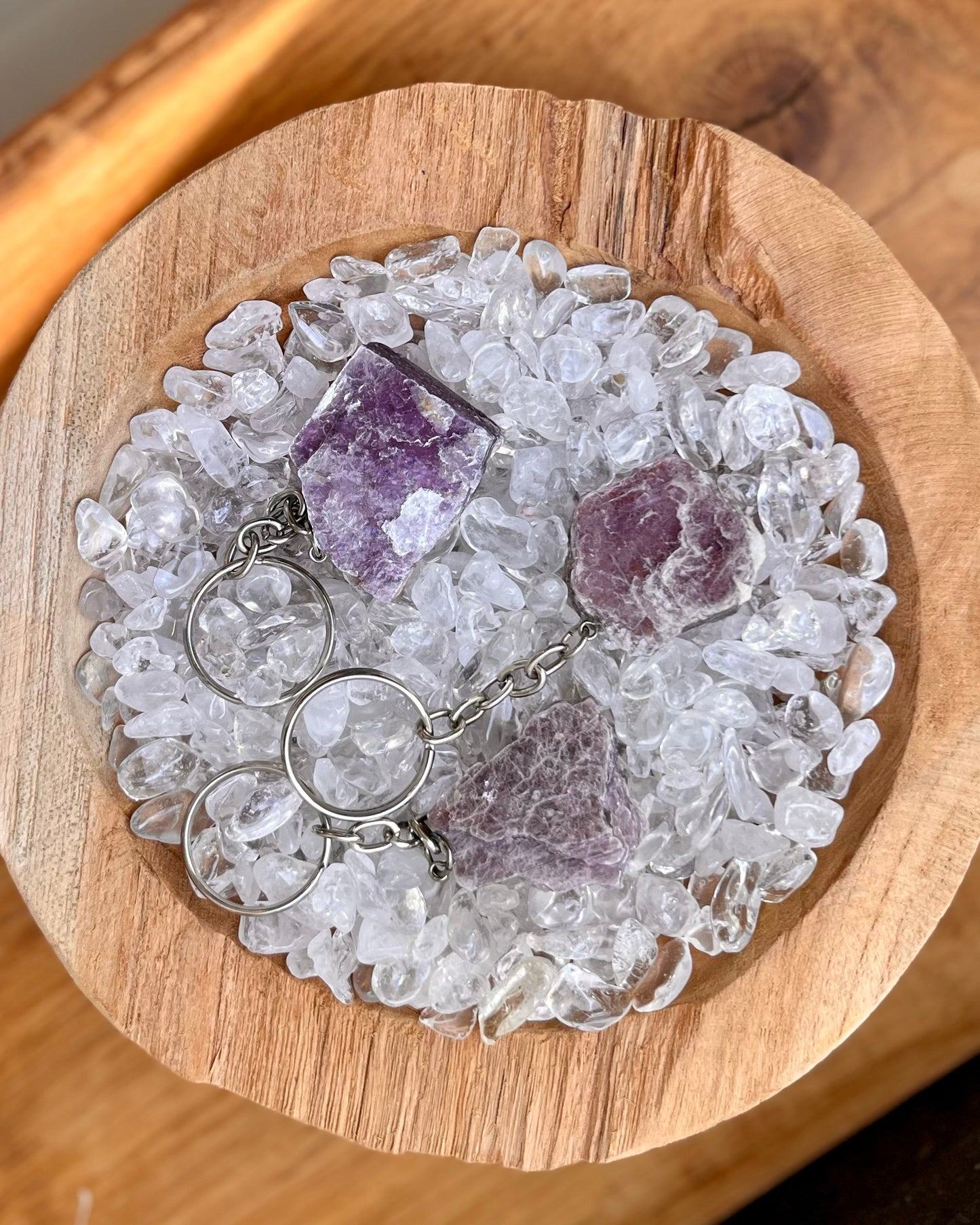 Lepidolite Keychain