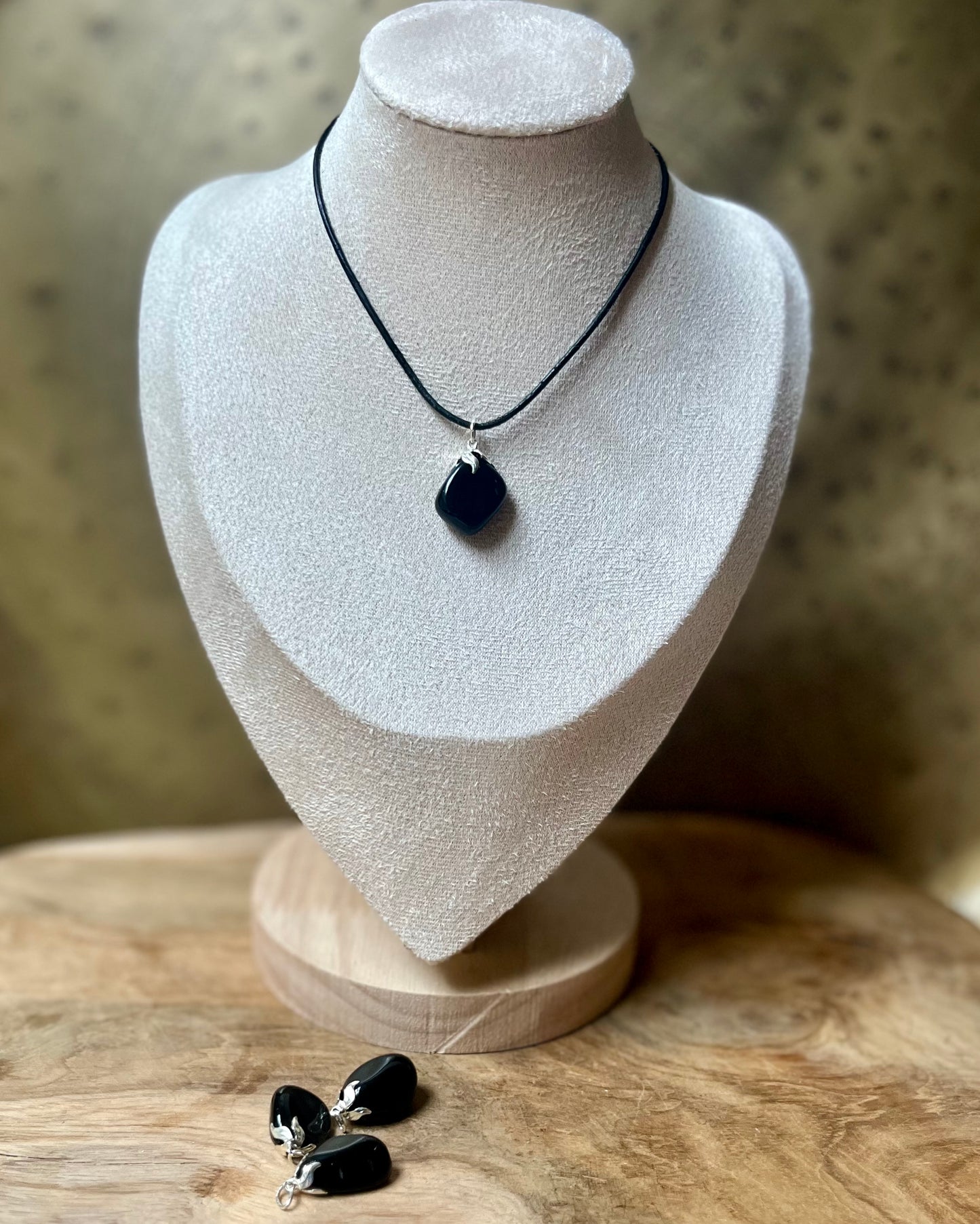 Regenboog Obsidiaan hanger