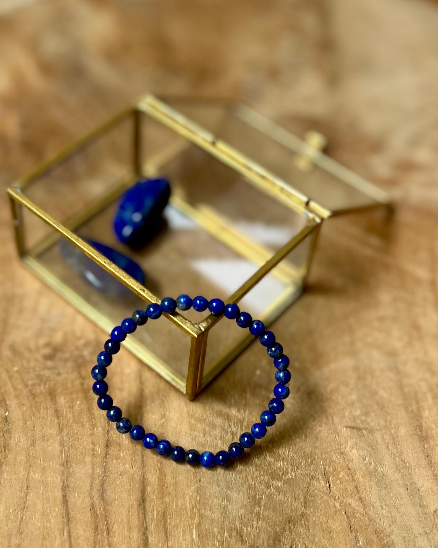 Lapis Lazuli Kinderarmbandje 4 mm