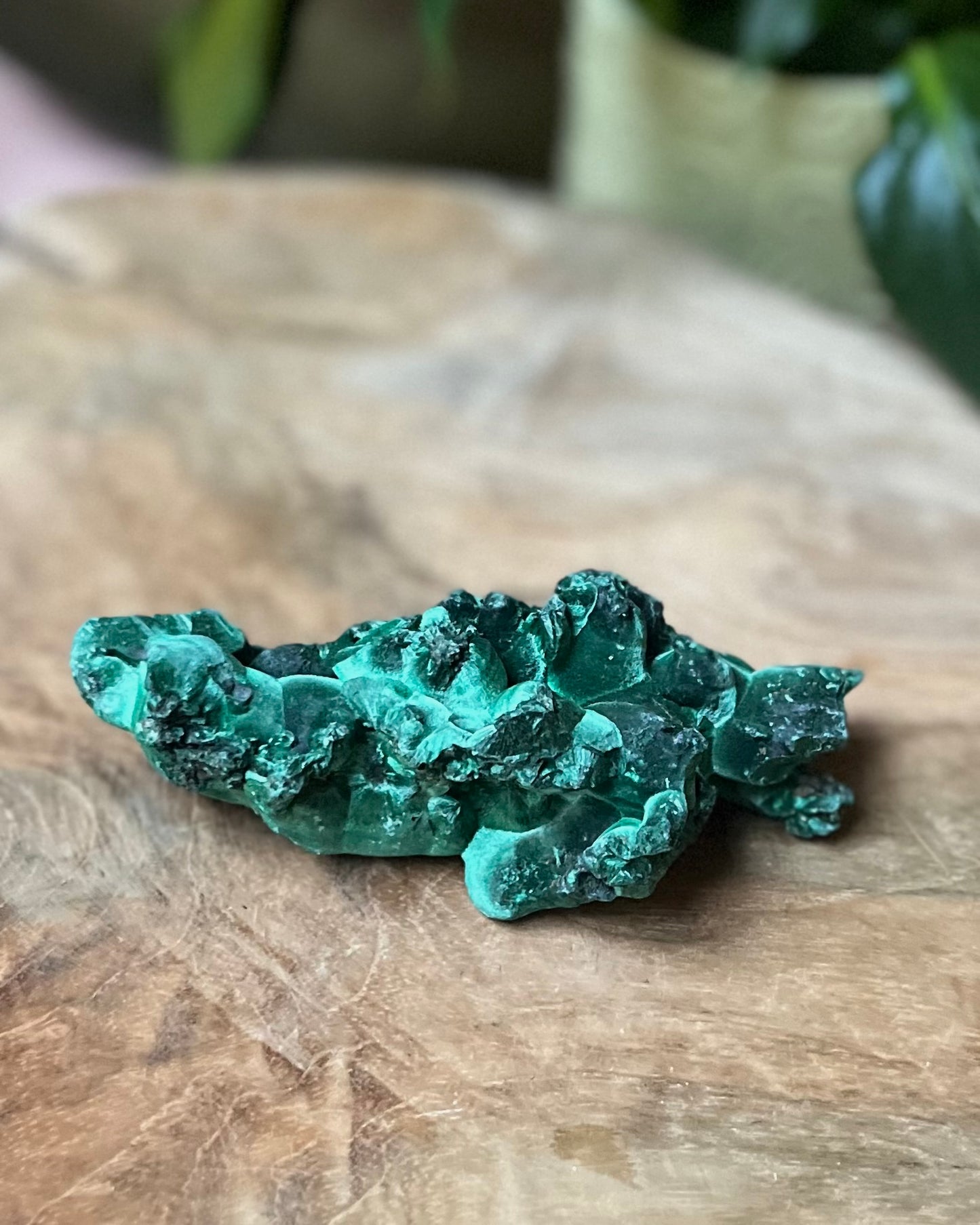 Ruw stuk Velvet (fluweel) Malachiet