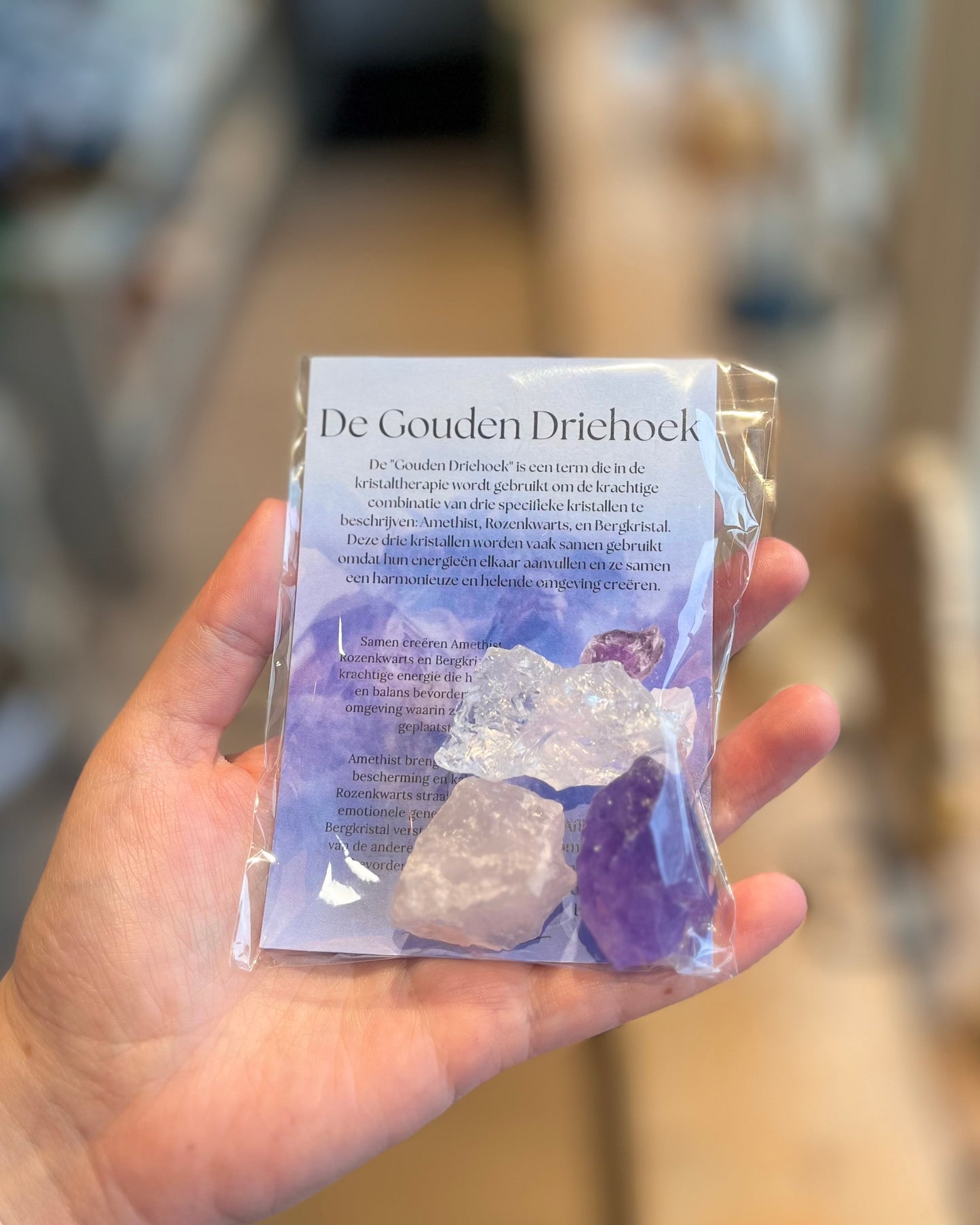 Gouden driehoek ruw giftsetje