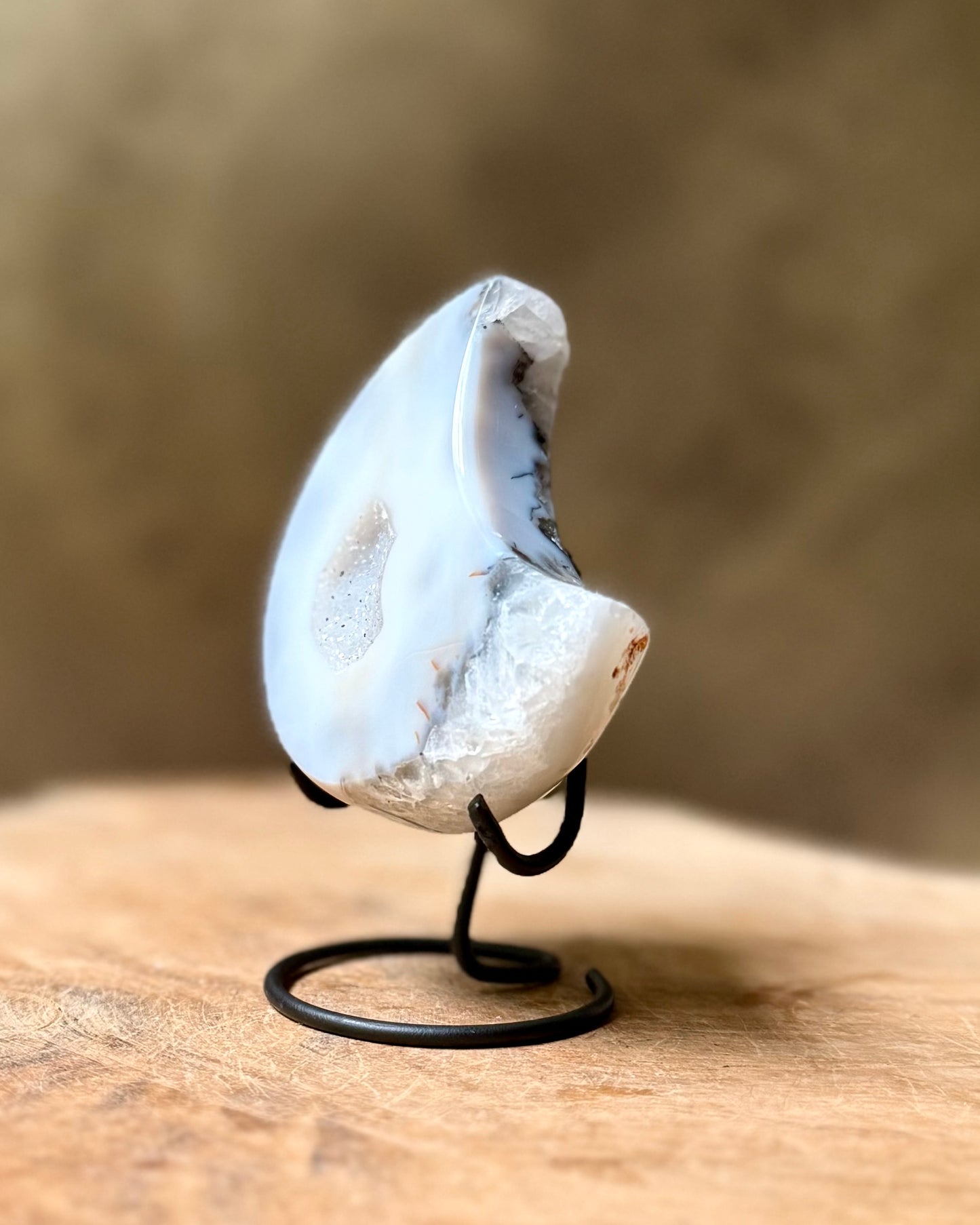 Agaat maan op standaard