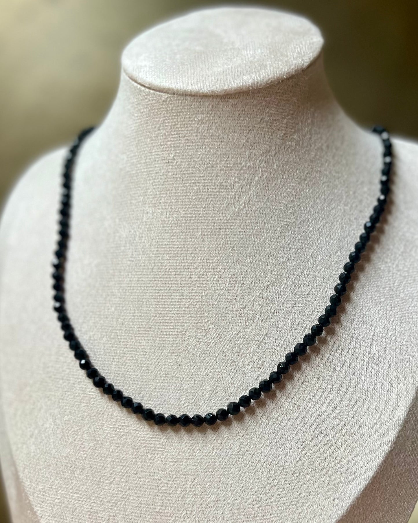 Ketting Regenboog Obsidiaan facet geslepen