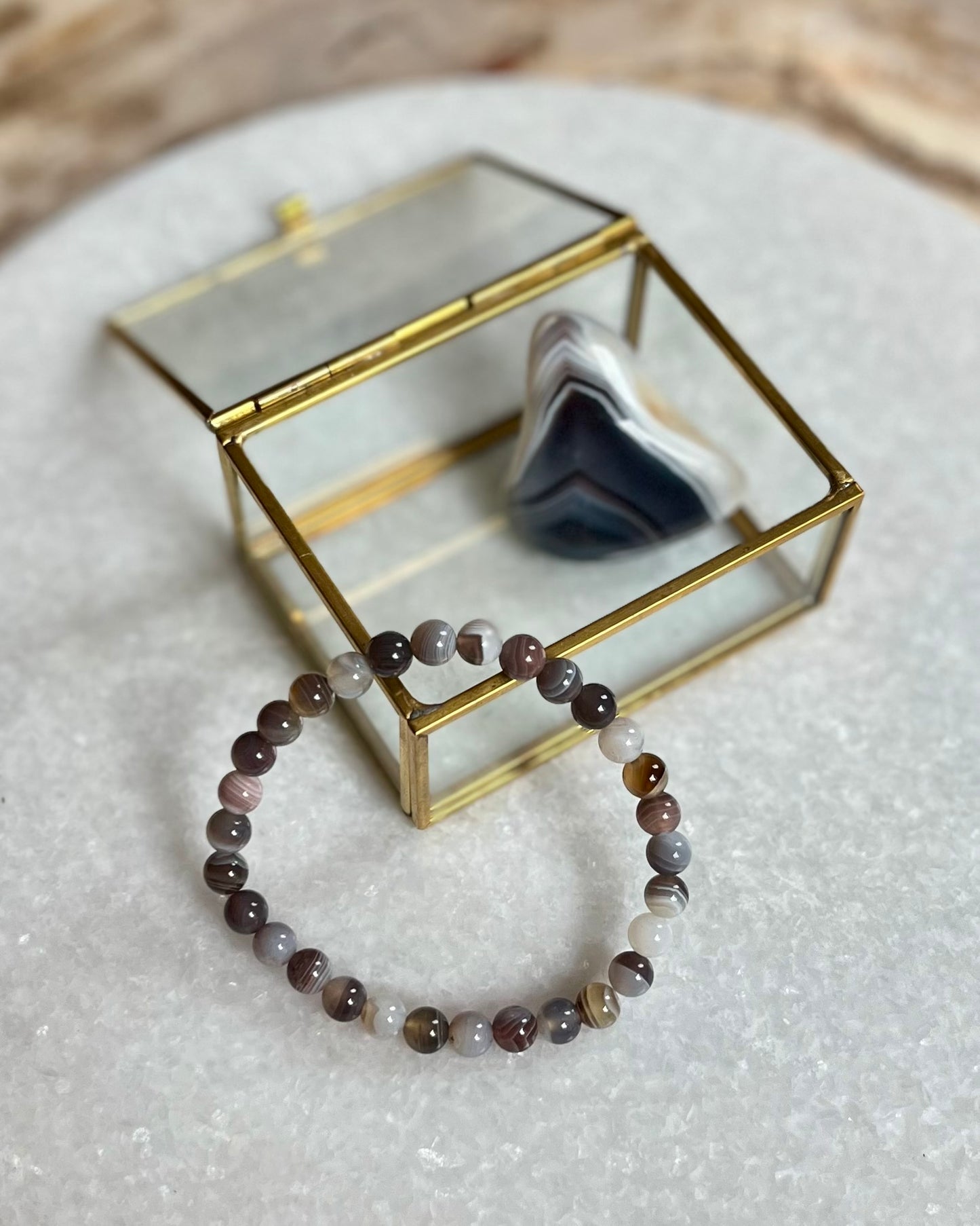 Botswana Agaat armband 6 mm