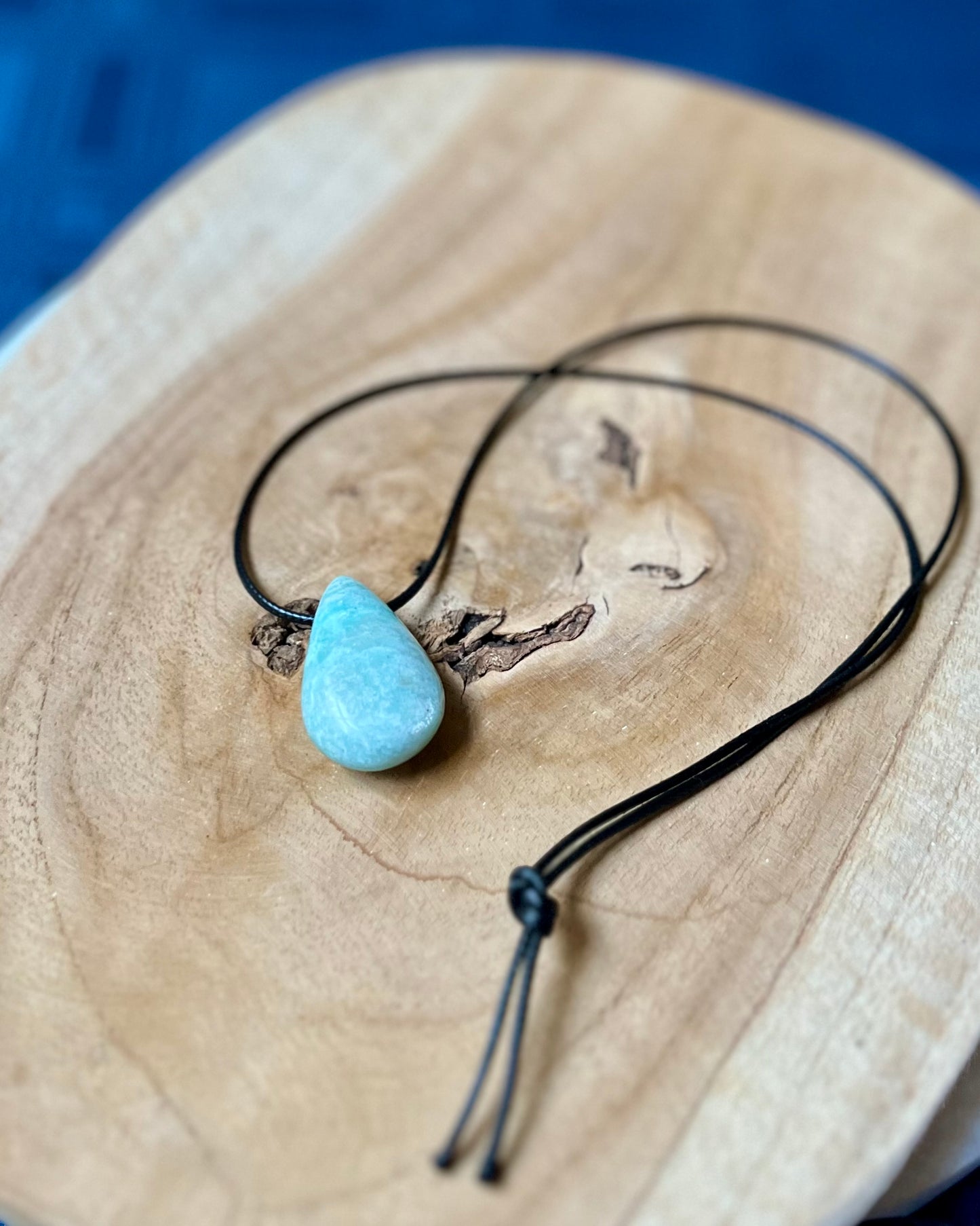 Amazonite drop pendant