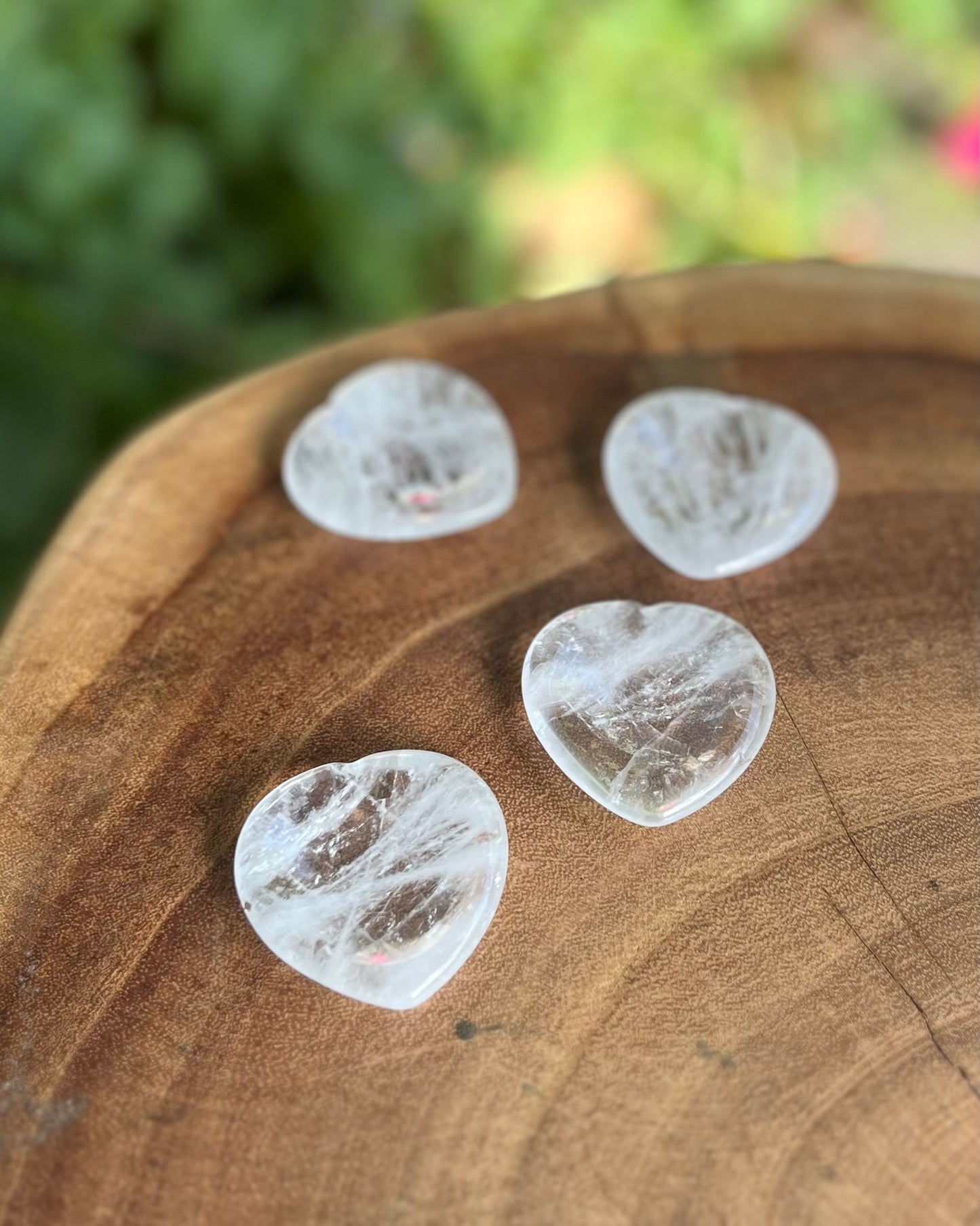 Worry Stone rock crystal heart