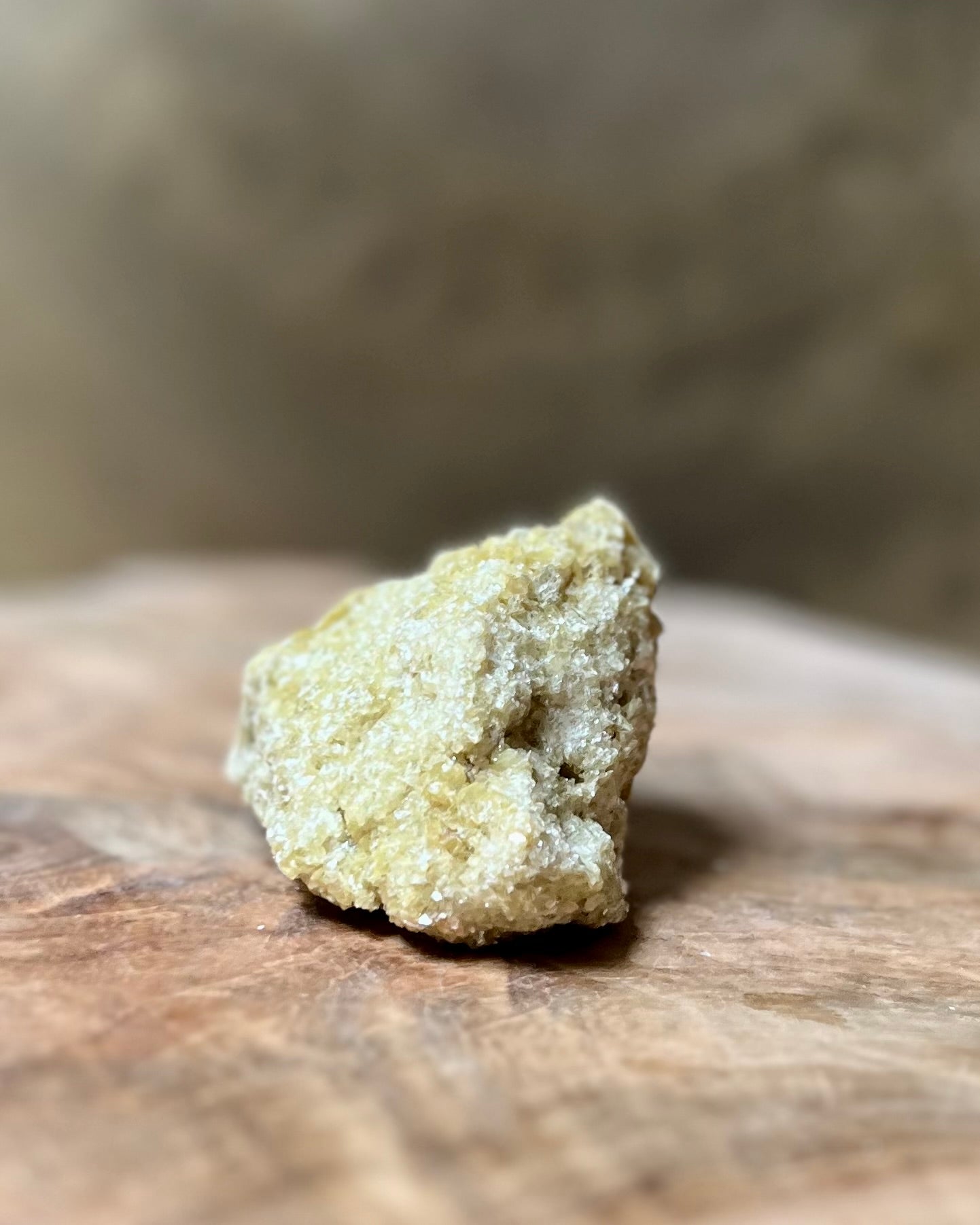 Gele Muscoviet (Mica) ruw stuk