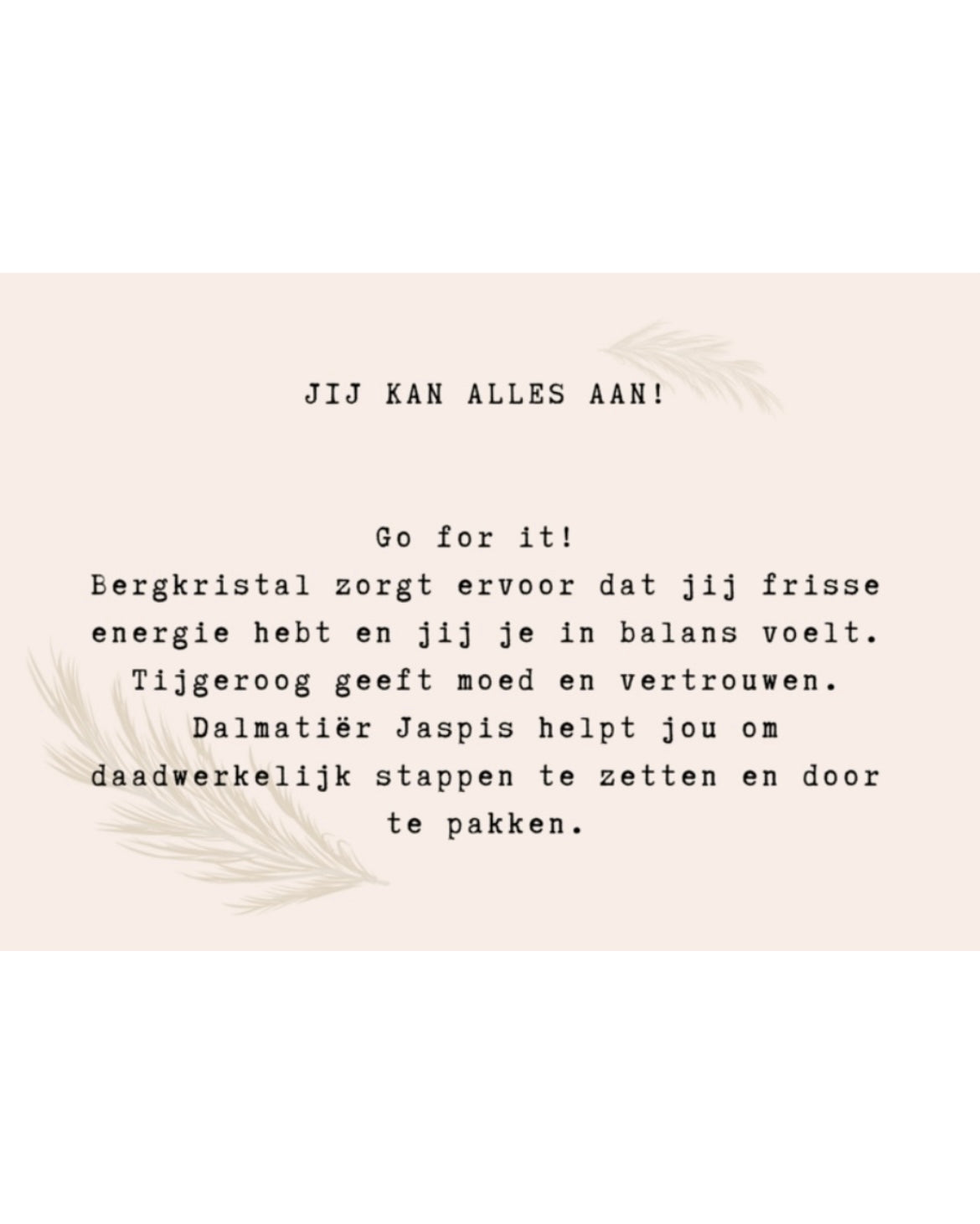 Armbandje - Jij kan alles aan!