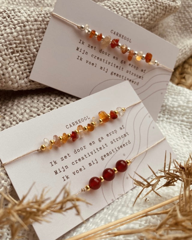 Armbanden set - Carneool
