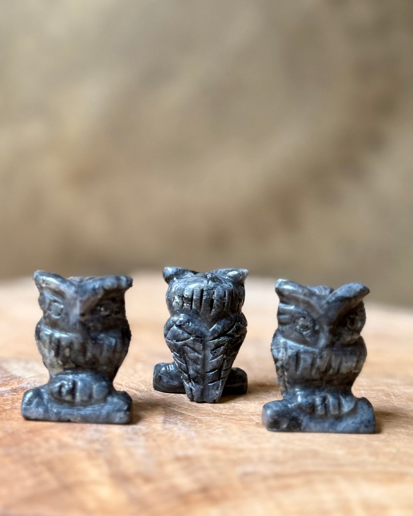 Uil carving Larvikiet