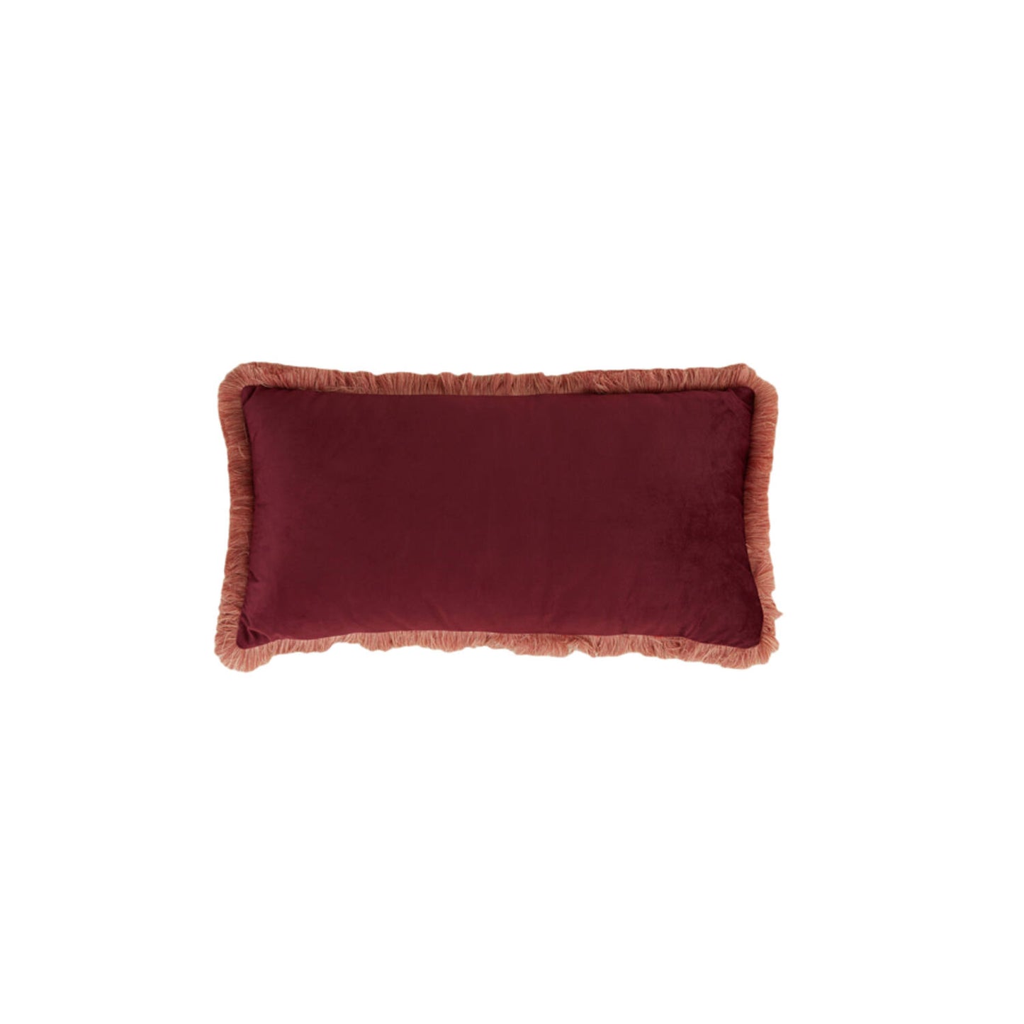 Kussen Liena Velvet rechthoek burgundy of bronze