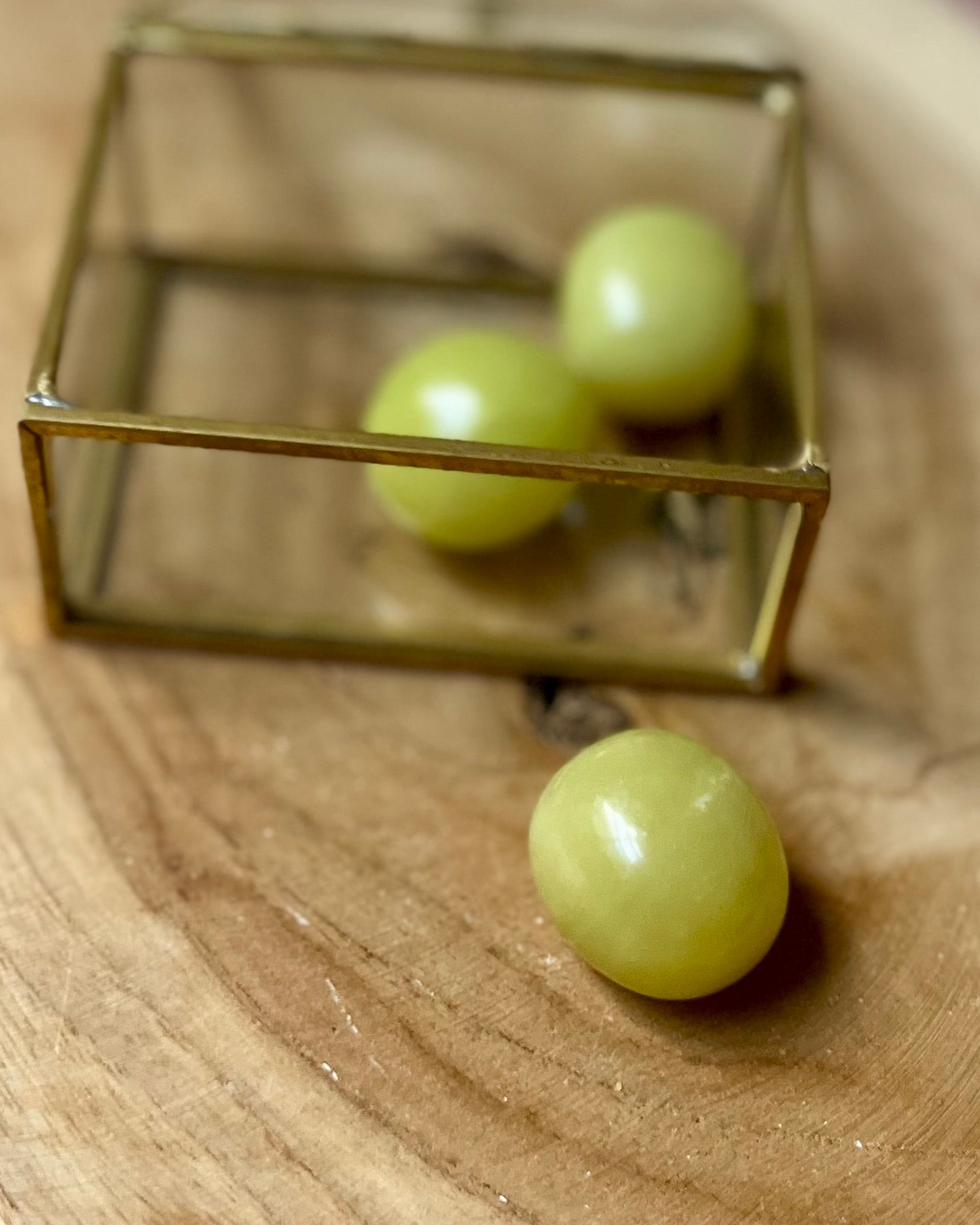 Jade Lime tumbled stone