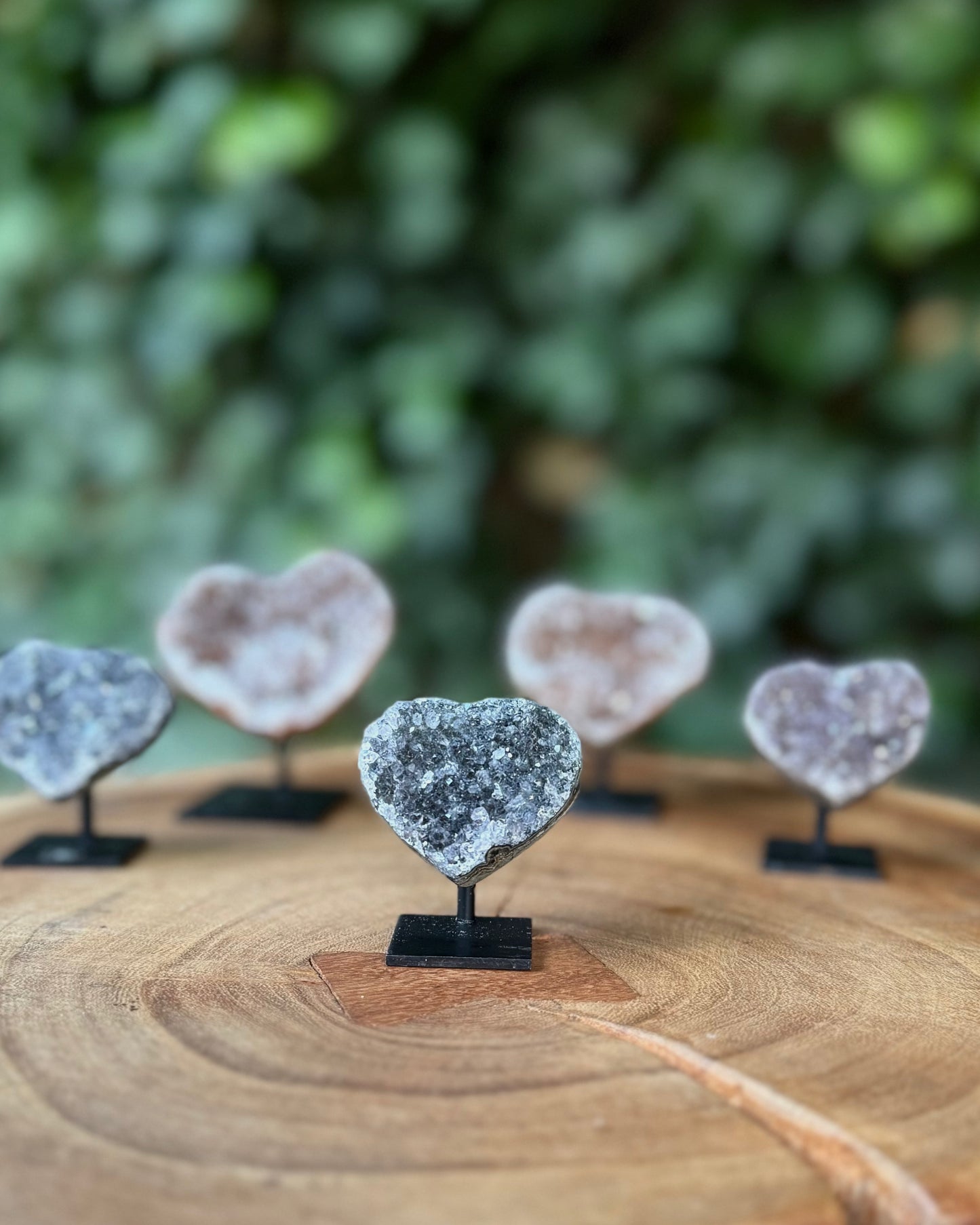 Amethist hartje op standaard
