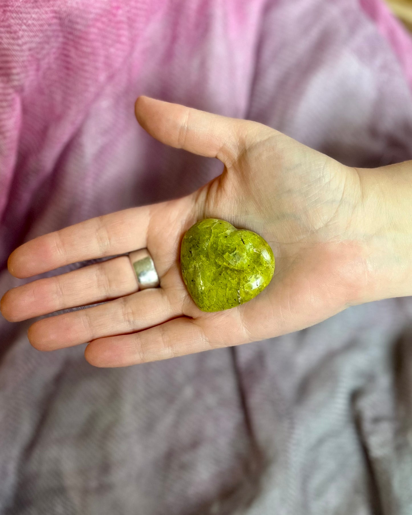 Heart Green Opal