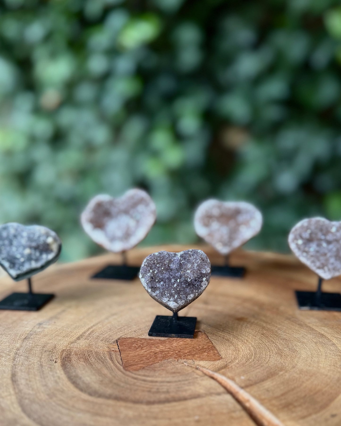 Amethist hartje op standaard