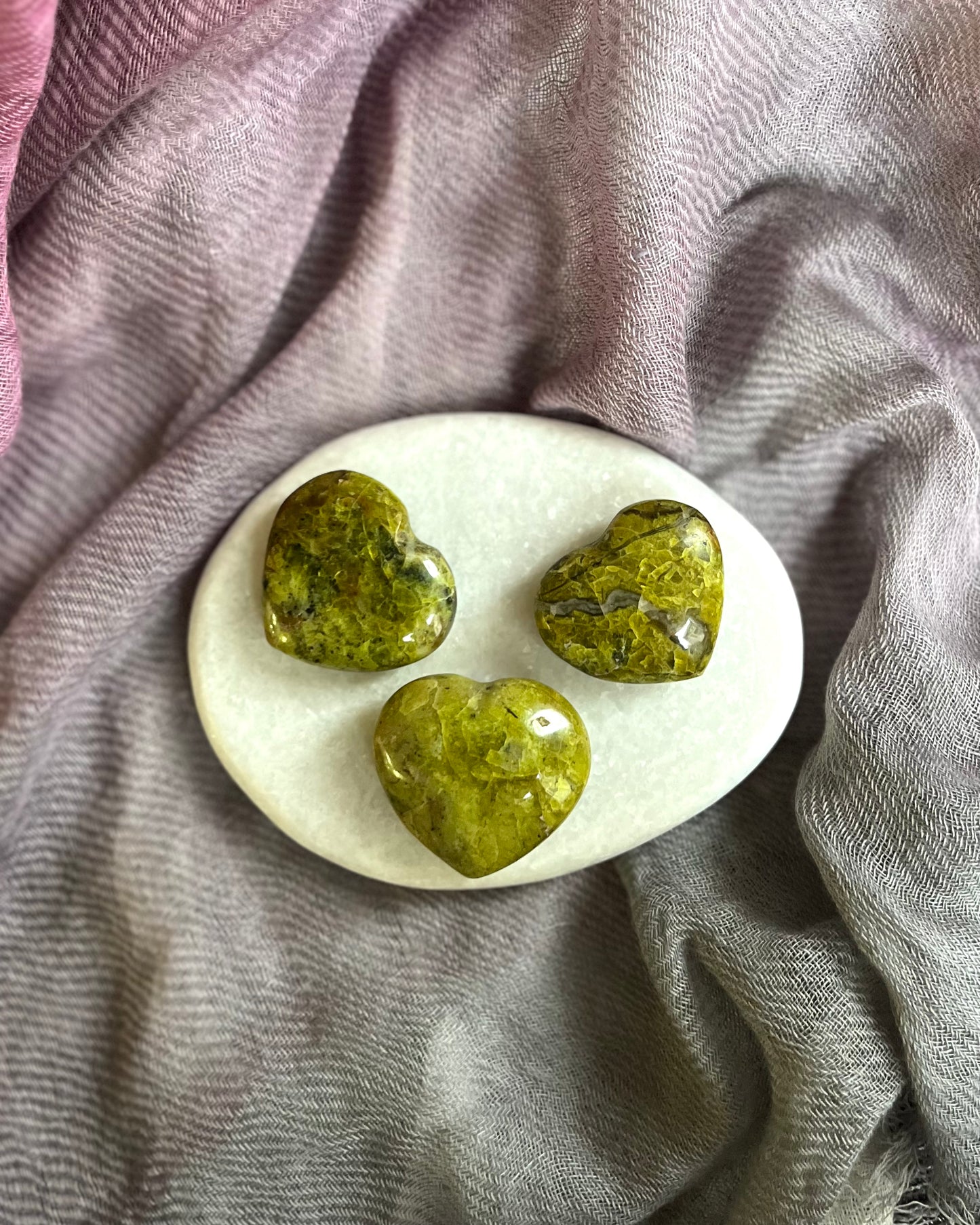 Heart Green Opal