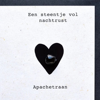 Wenskaart steentje vol nachtrust