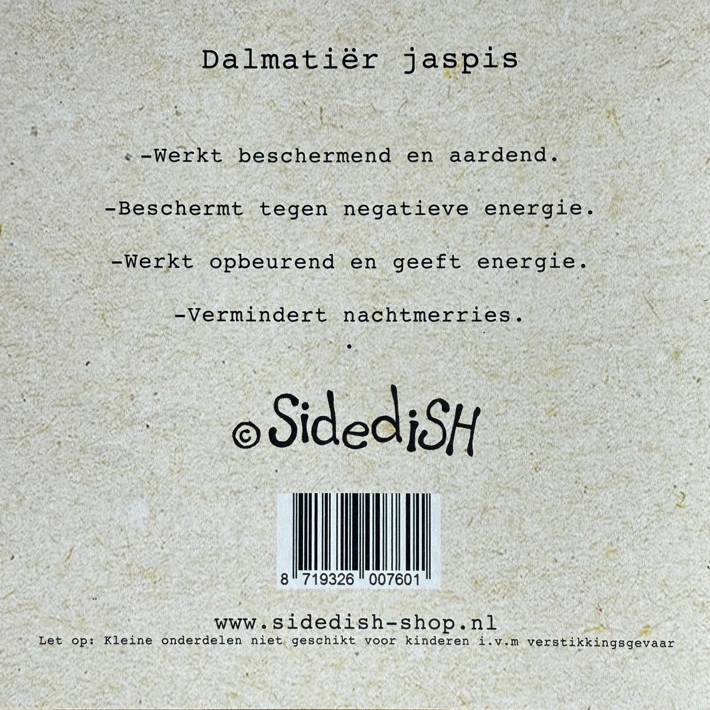 Wenskaart steentje vol positieve energie