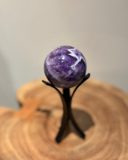 Chevron Amethyst Sphere