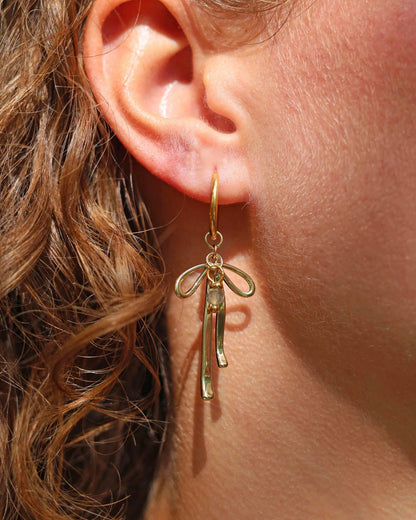 Bow Oorbellen Rookkwarts