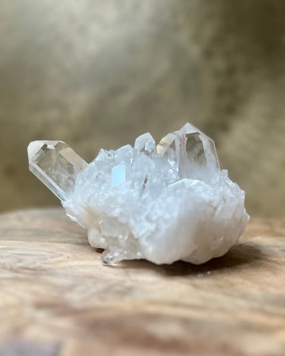 Rock crystal rough cluster