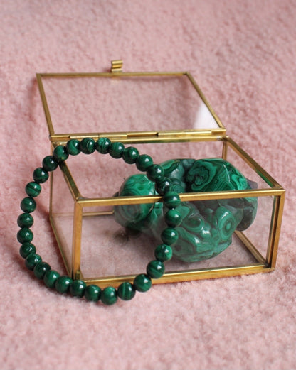 Malachite bracelet 6 mm