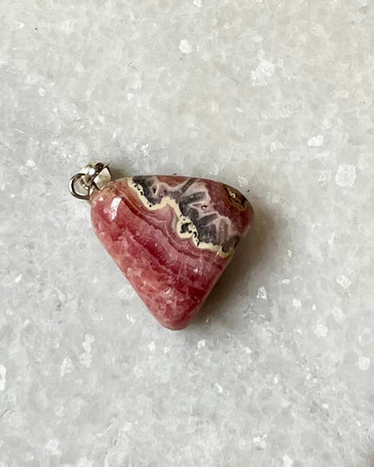 Rhodochrosite pendant 925 Sterling Silver