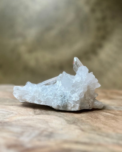 Rock crystal rough cluster