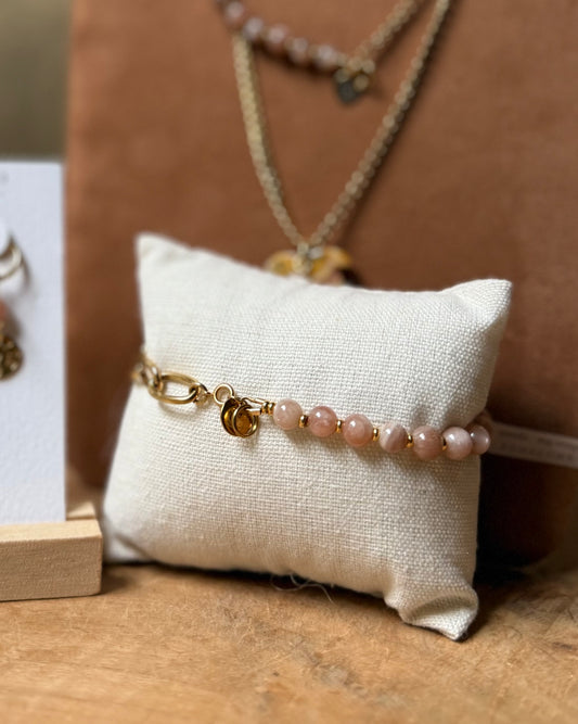 Tussenstuk armband Zonnesteen 6 mm