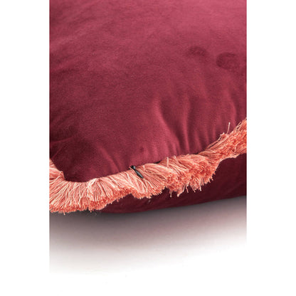 Kussen Liena Velvet rechthoek burgundy of bronze