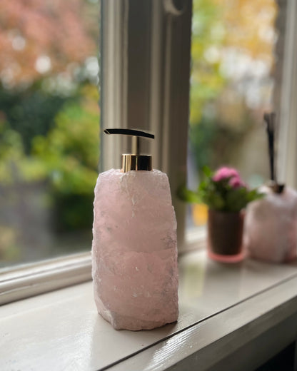 Rose Quartz Soap Dispenser