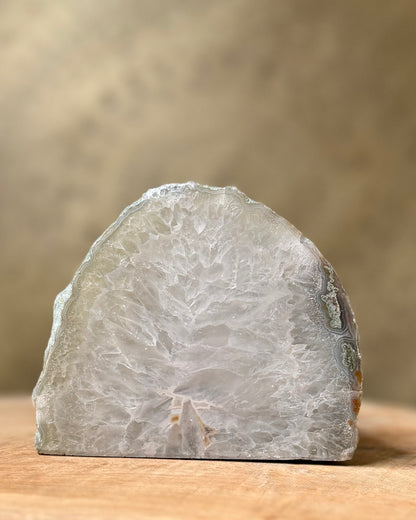 Agaat geode waxinelichthouder
