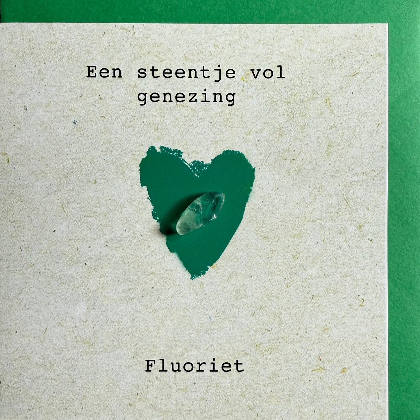 Wenskaart steentje vol genezing