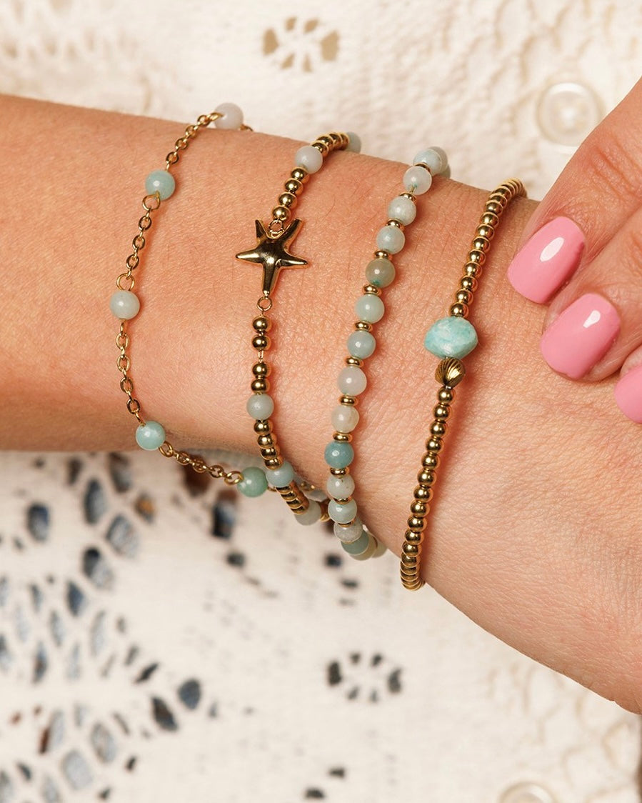 Amazoniet armband verstelbaar