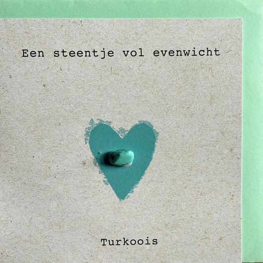 Wenskaart steentje vol evenwicht