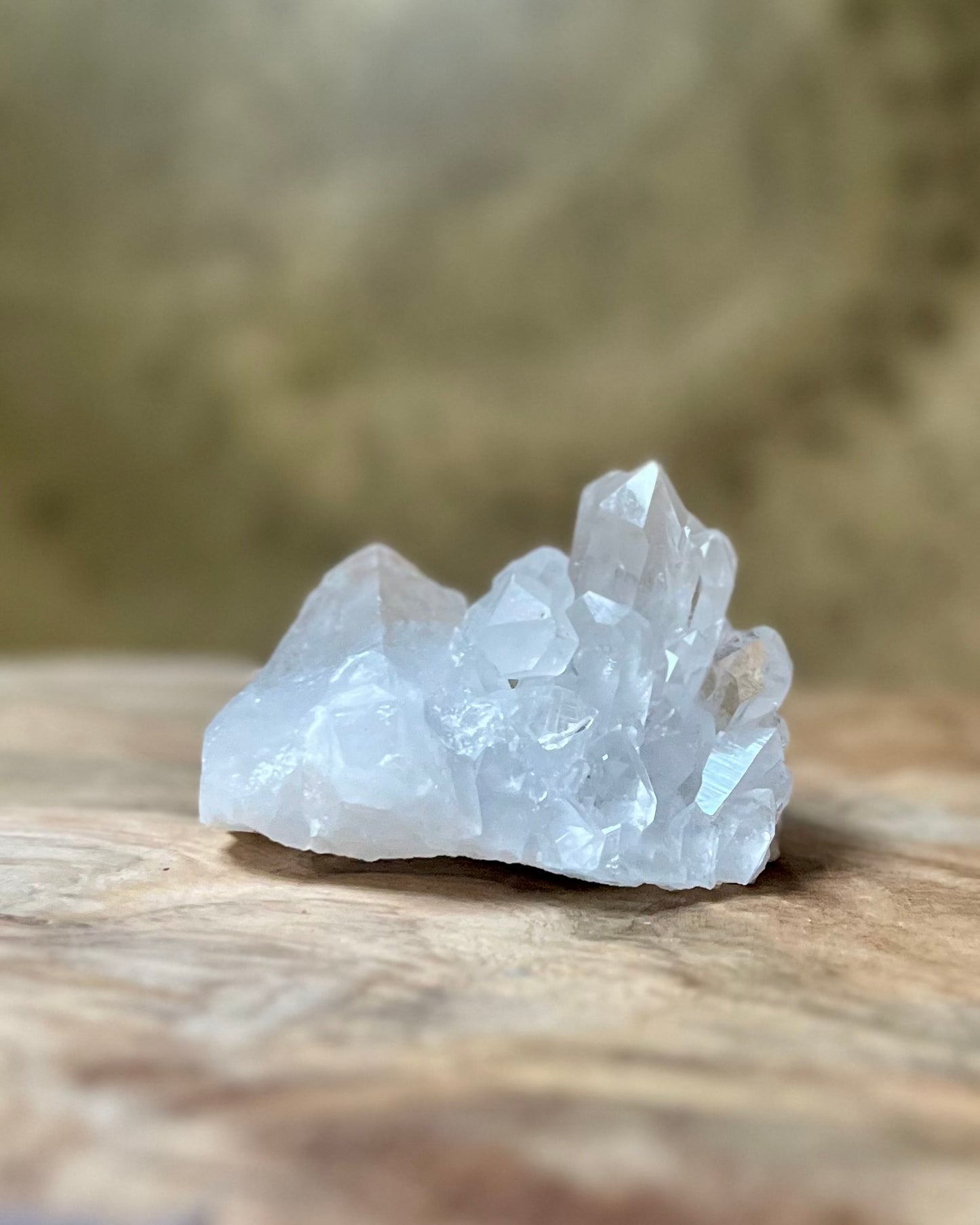 Rock crystal rough cluster