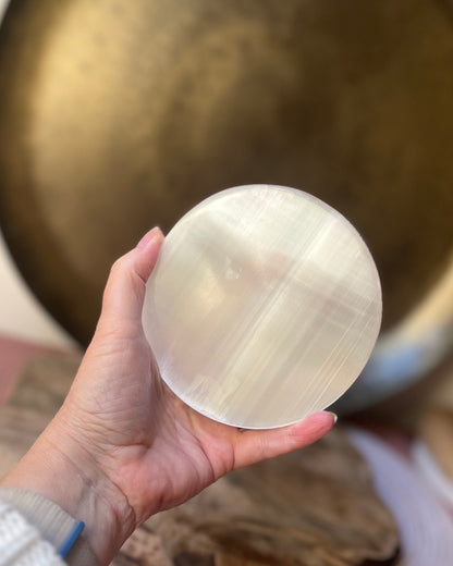 Selenite charging disc unengraved