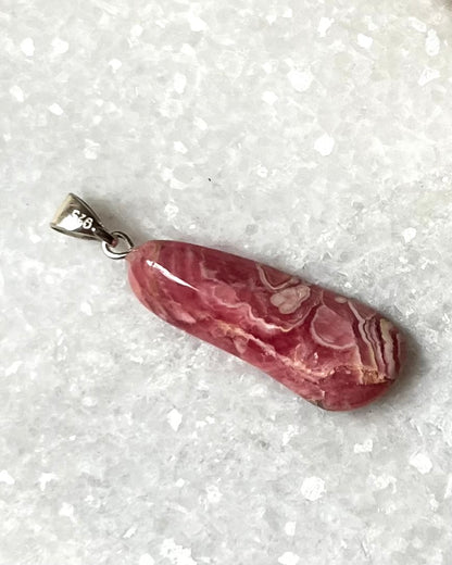 Rhodochrosite pendant 925 Sterling Silver