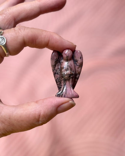 Rhodonite angel 4 cm