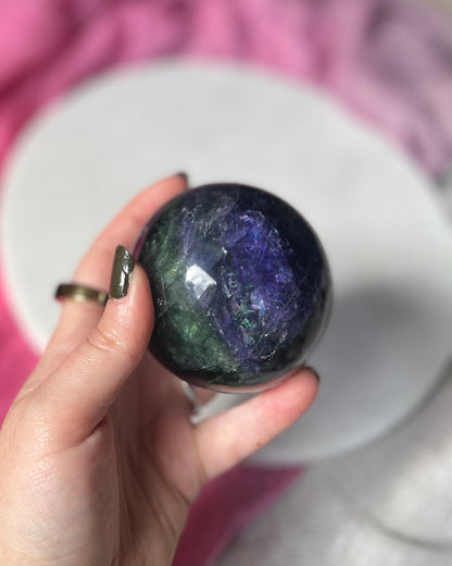 Rainbow Fluorite ball