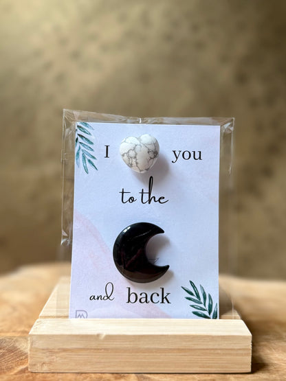 ‘I love you to the moon and back’ giftsetje