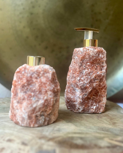 Soap dispenser Fire calcite