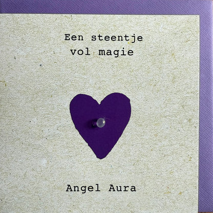Wenskaart steentje vol magie