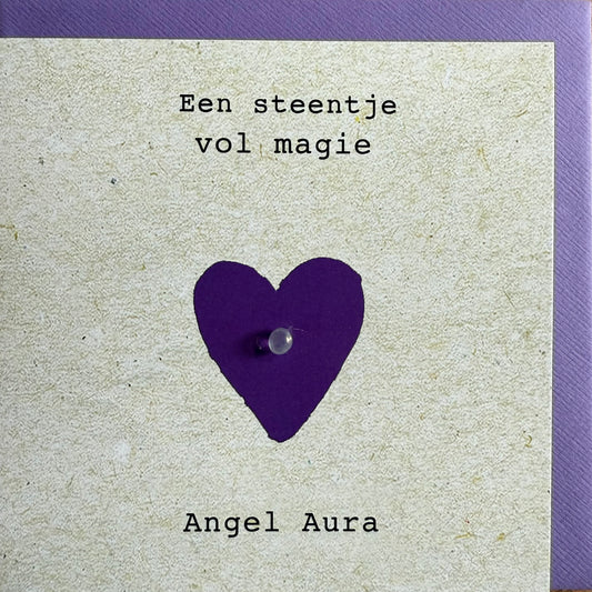 Wenskaart steentje vol magie