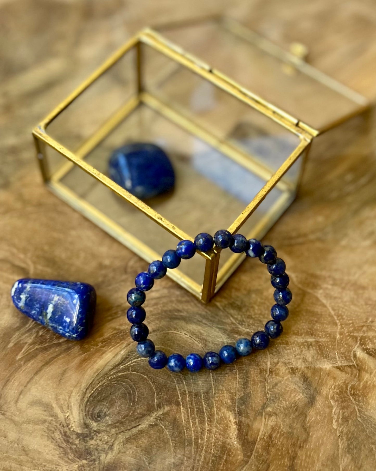 Lapis Lazuli Kinderarmbandje 6 mm